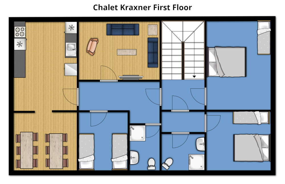 Chalet Kraxner Serfaus Floor Plan 1